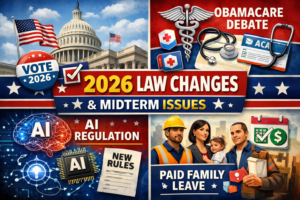 2026 U.S. Midterm Law Changes AI Rules, Obamacare Debate, Paid Leave and State Policy Updates