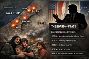 Deadly Israeli Airstrikes in Gaza as Trump Prepares Board of Peace Initiative