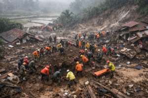 Deadly Landslide on Indonesia’s Java Island Kills 8, Leaves Dozens Missing