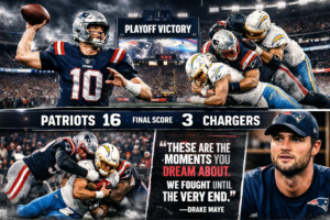 Drake Maye Candid After Patriots Wild-Card Win Defense Carried Us