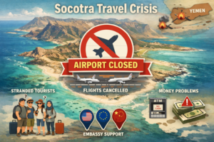 Hundreds of Tourists Stranded on Yemen’s Socotra Island After UAE–Saudi Rift Grounds Flights