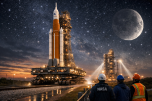 NASA Rolls Out Artemis II Moon Rocket Ahead of Historic Crewed Lunar Mission