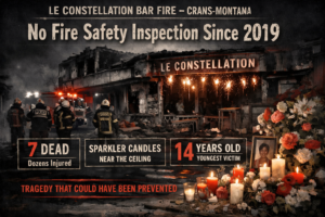 Swiss Bar Fire Killed 40 After No Safety Inspections Since 2019, Officials Admit