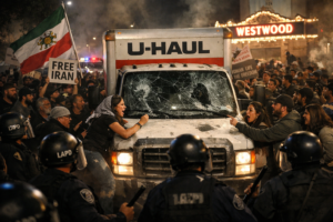 U-Haul Truck Speeds Through Anti-Iran Protest in Los Angeles – Driver Detained