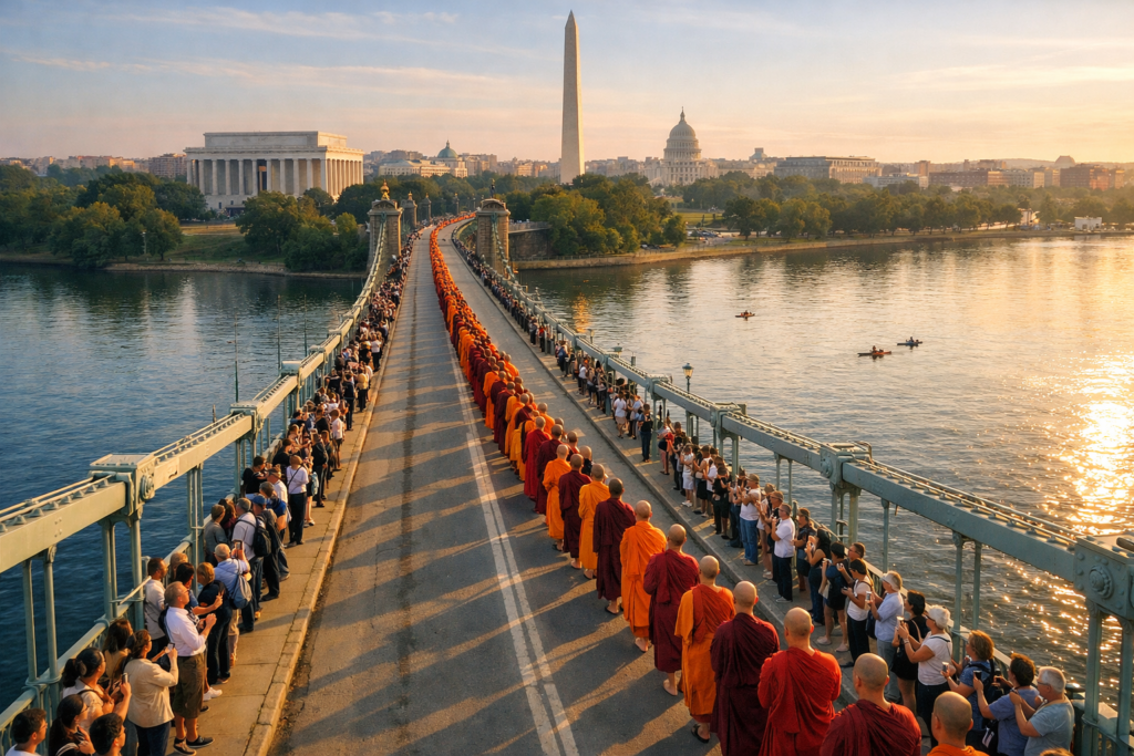 Buddhist Monks Complete 15-Week Peace Walk to Washington, D.C.