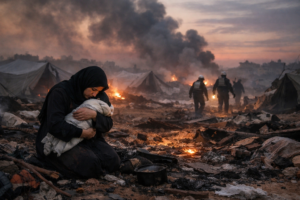 Deadly Israeli Airstrikes on a Gaza Tent Camp
