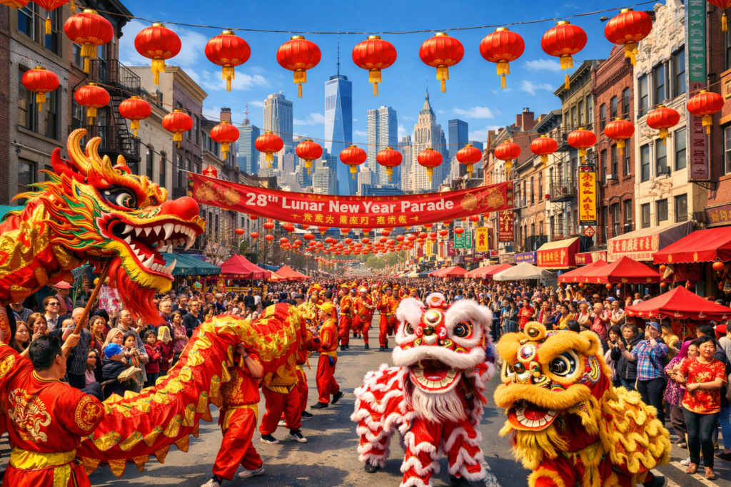28th Annual Chinatown Lunar New Year Parade Lights Up NYC