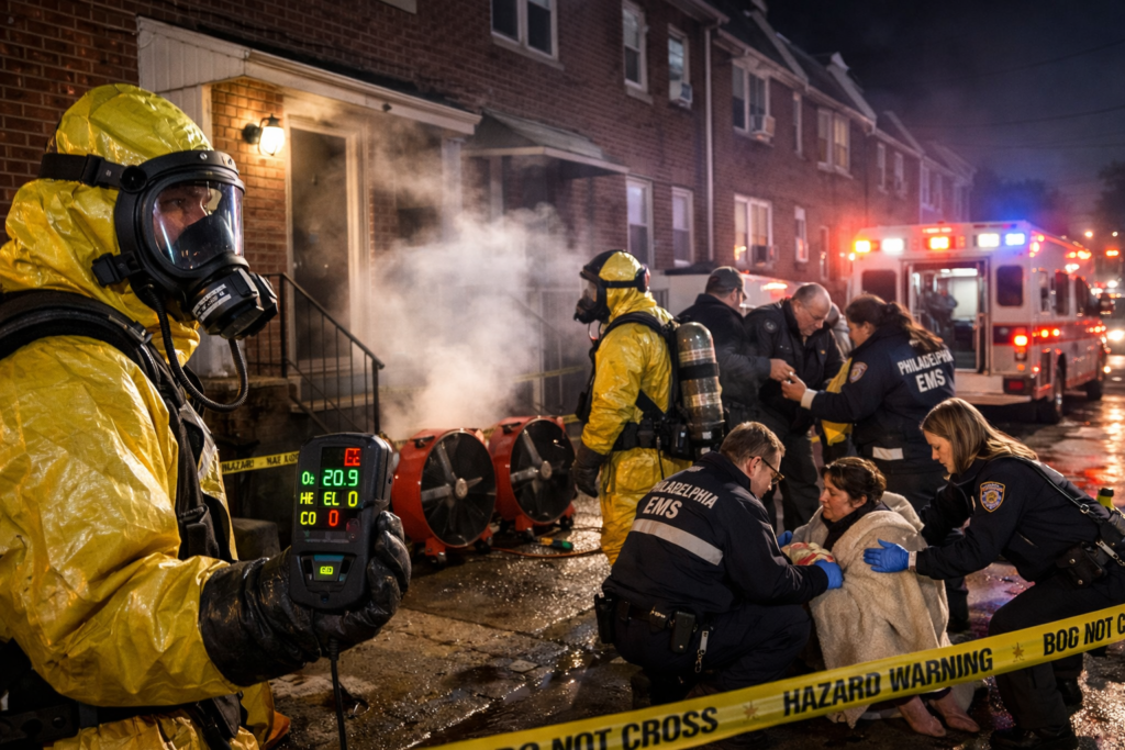 Carbon Monoxide Leak Triggers Hazmat Emergency in Northeast Philadelphia