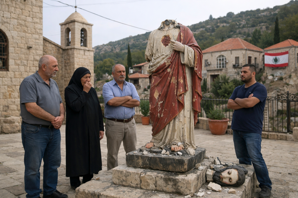 Damage to Jesus Statue in Lebanon Sparks Outrage, Netanyahu Condemns Incident