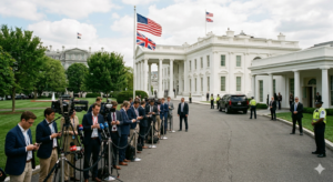 Trump’s Global Spotlight Grows as King Charles Visit and Congressional Tensions Dominate U.S. Political Scene