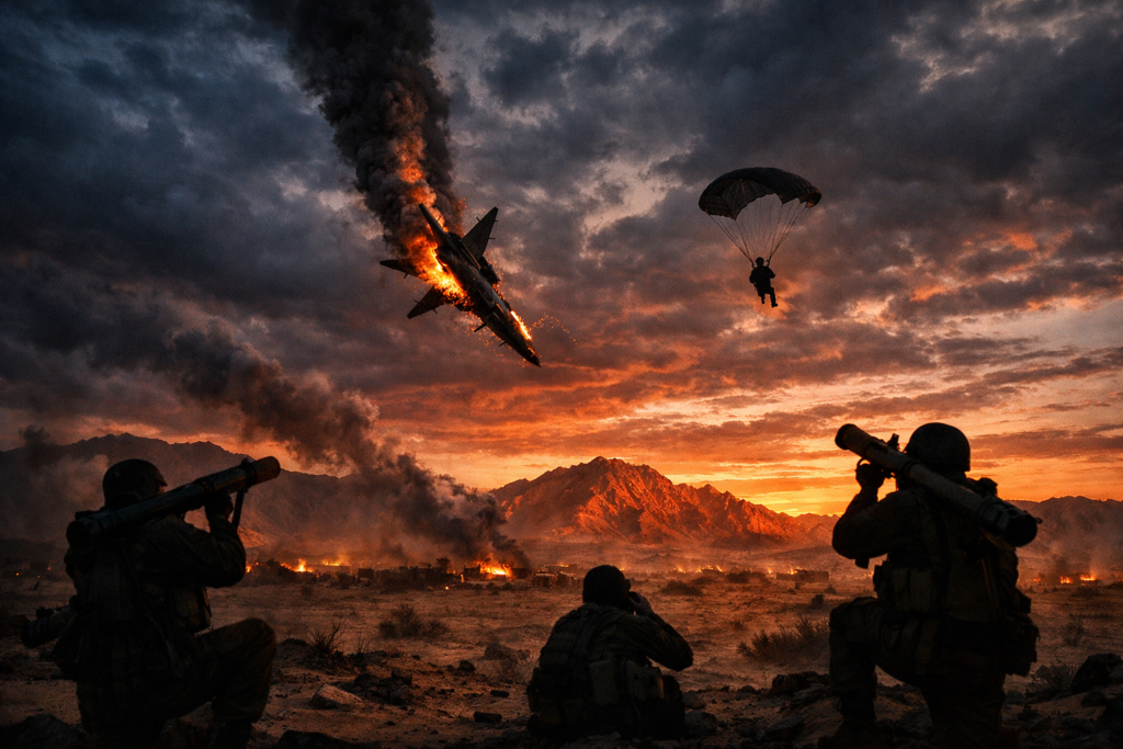 U.S. Fighter Jet Shot Down by Suspected Iranian Missile