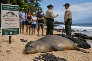 Tourist Accused of Throwing Rock at Endangered Hawaiian Monk