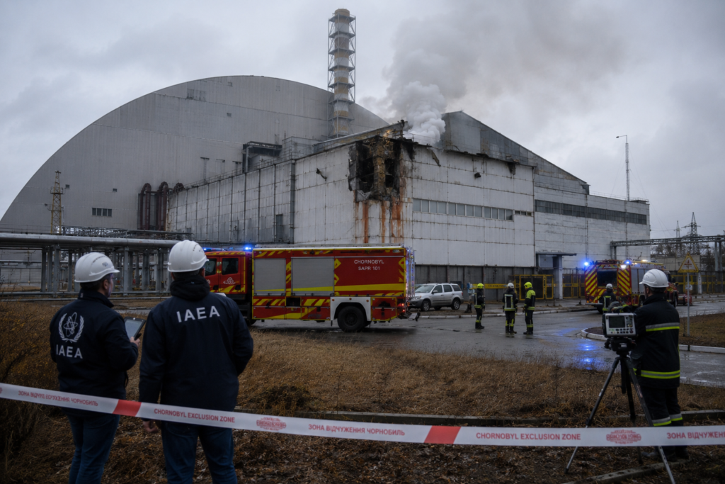 Russian Drone Strike Near Chernobyl