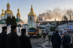 Russian Strike Near Kyiv’s Ancient Monastery Ignites Global Alarm